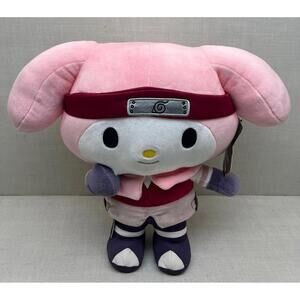 Naruto Shippuden x Hello Kitty Sakura Plush Kidrobot Sanrio Anime
